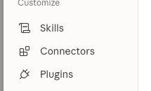 Claude settings menu